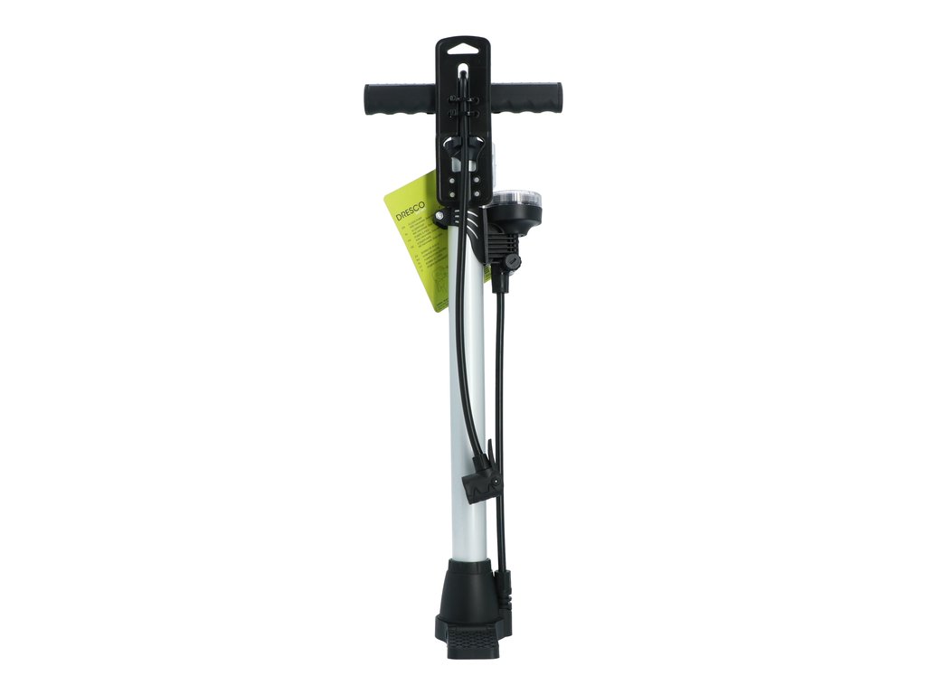 Pompa aer manuala Dresco cu manometru 11 Bar si furtun de 52 cm.