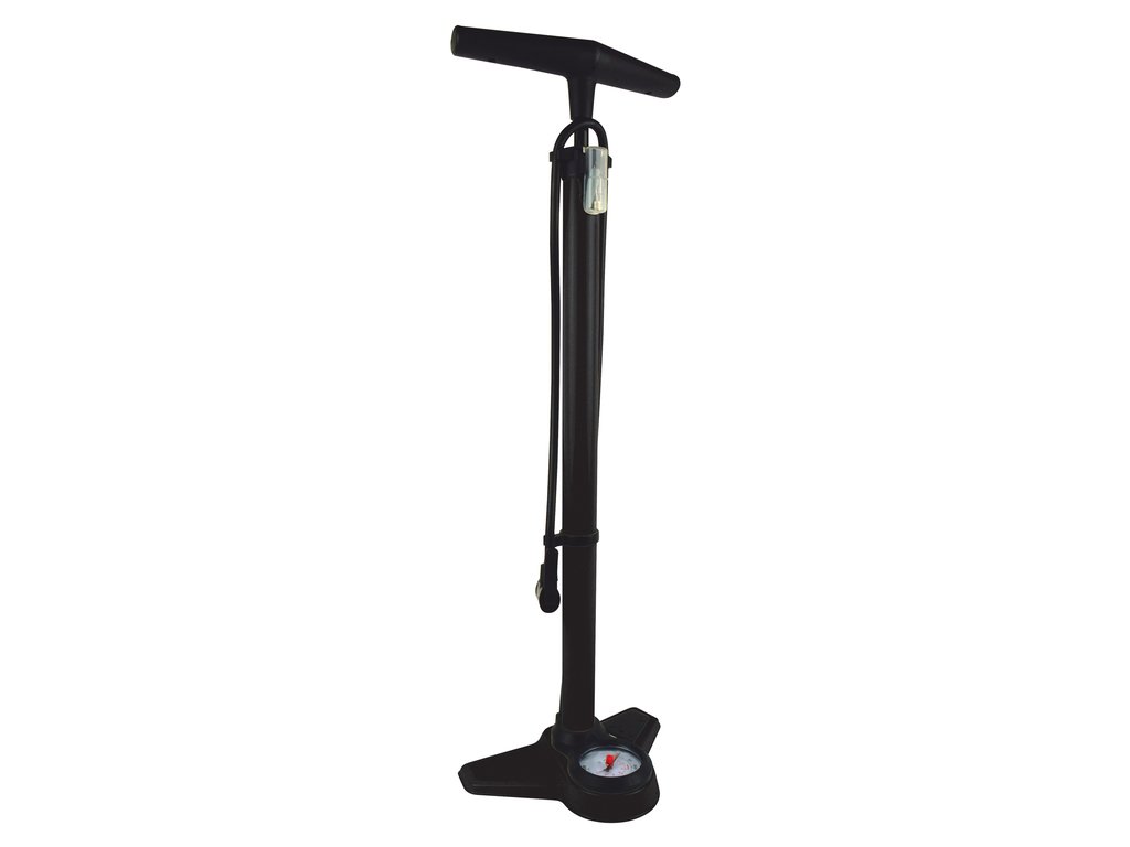 Pompa aer manuala Dresco Pro cu manometru 12 Bar si furtun de 50 cm.
