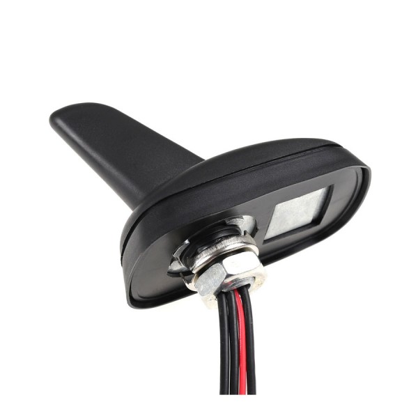 Antena auto reala Rechin, AM/FM, GSM, GPS, 12V, diam gaura fixare 15mm, culoare negru