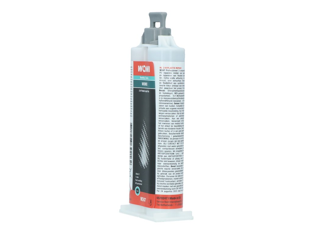 Adeziv pentru plastic, Solutie lipit plastice cu 2 componente intarire rapida 50ml Womi
