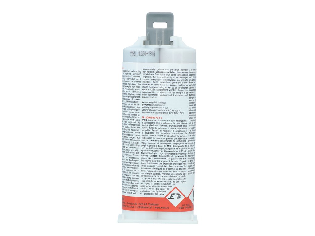 Adeziv pentru plastic, Solutie lipit plastice cu 2 componente intarire rapida 50ml Womi
