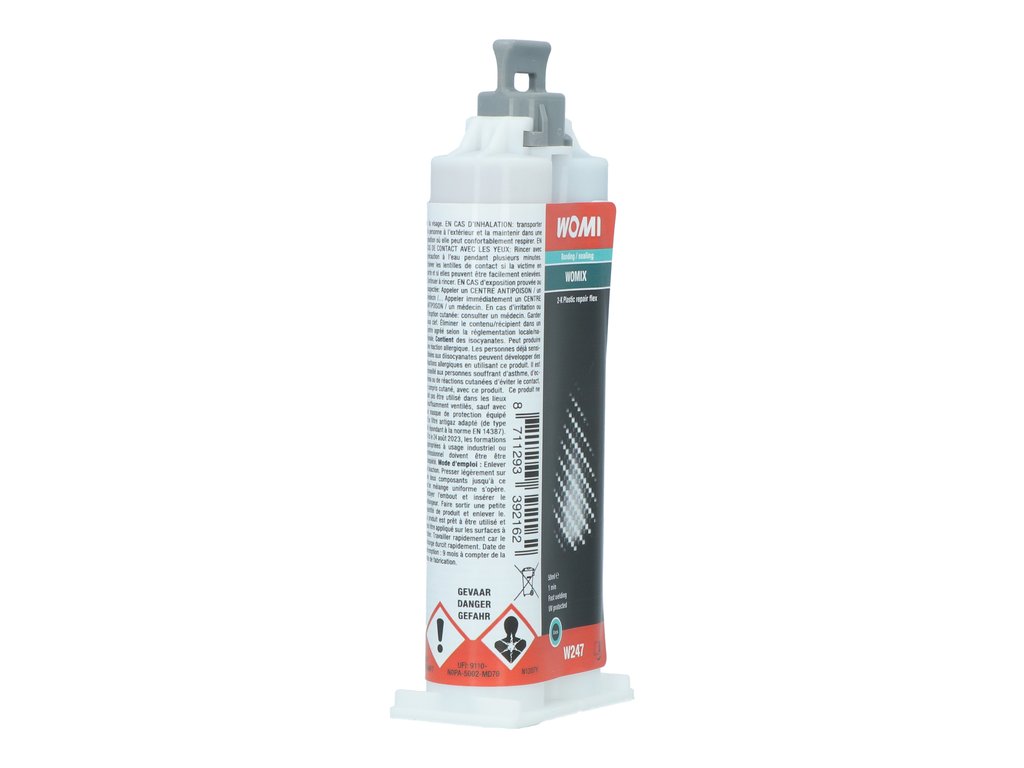 Adeziv pentru plastic, Solutie lipit plastice cu 2 componente intarire rapida 50ml Womi