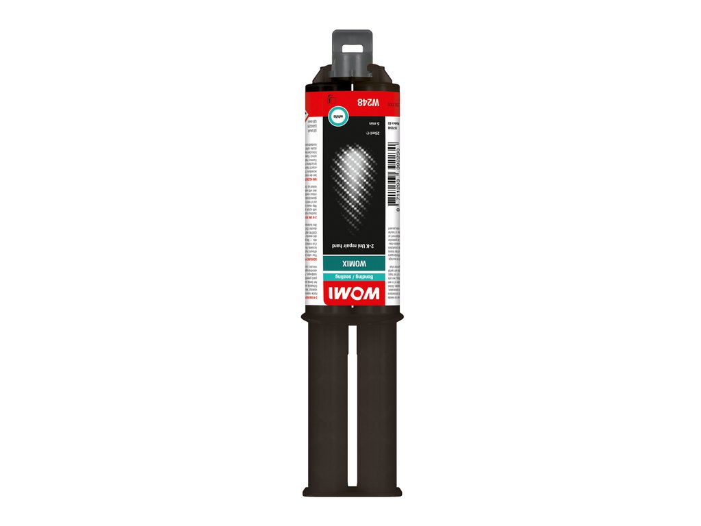 Solutie lipit universala 25ml adeziv metacrilic Womi pentru ABS PVC poliester aluminiu otel, W248 2K Uni Repair Hard