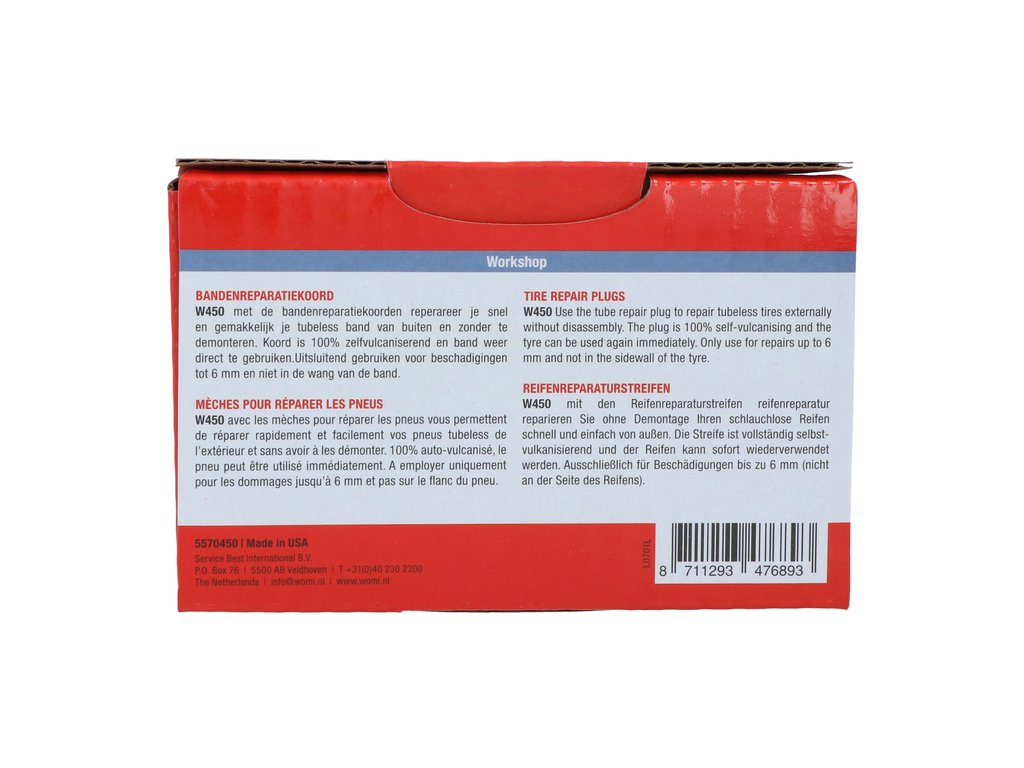 Snur reparatie anvelopa fara camera Womi ( tubeless) 60pcs