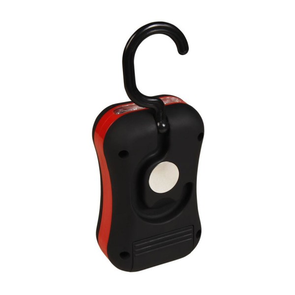 Lampa de lucru LED COB 3W + 4 LED Automax,, suprafata cauciucata, alimentare baterii AAA, prindere carlig, magnet