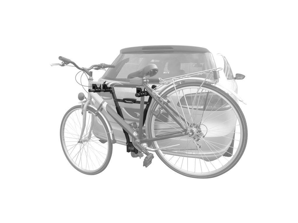 Suport bicicleta Twinny Load EASY fixare pe carligul de remorcare pentru 2 biciclete