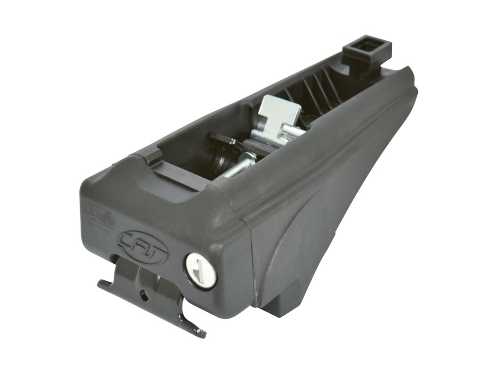 Set bare transversale portbagaj din aluminiu marca Twinny Load TL F01, cu sistem de fixare, ptr model cu bare longitudinale inaltate, deschise