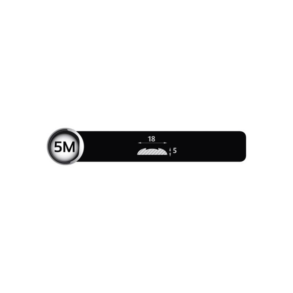 Ornament lateral auto Automax cromat latime 5m x 18 mm x 4 mm
