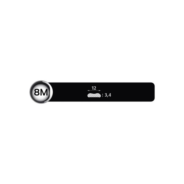 Ornament lateral auto Automax cromat 8 m x 13 mm x 3,70 mm