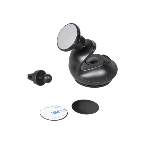 Suport auto pentru telefon 2 in 1 Automax , magnetic, fixare cu ventuza + fixare grila ventilatie