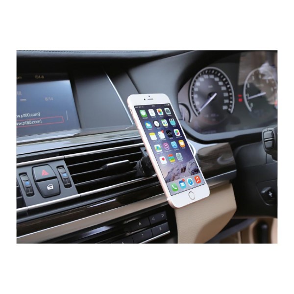 Suport auto pentru telefon 2 in 1 Automax , magnetic, fixare cu ventuza + fixare grila ventilatie
