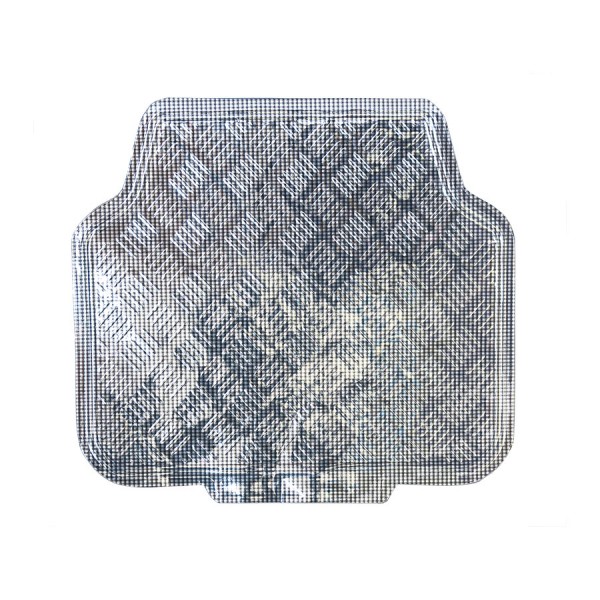 Covorase auto imitatie aluminiu Carbon, model universal 4buc