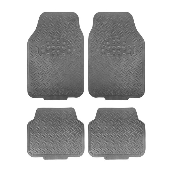 Covorase auto imitatie aluminiu Carbon, model universal 4buc