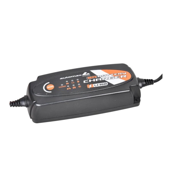 Incarcator acumulator auto Smart 3 in 1, Automax, 12V 5A, redresor automat baterii (WET, MF, Ca-Ca, AGM and GEL)