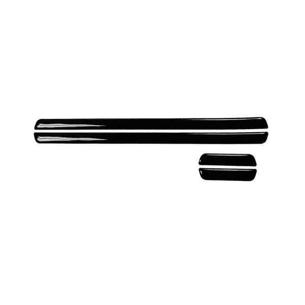 Bandou protectie parcare, set 4 buc, 2x30cm , 2x7cm, negru, protectie portiere, oglinzi