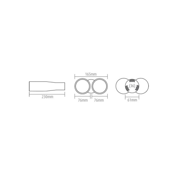 Ornament Toba Automax Cromat Dublu 230x165x61mm, tipsuri esapamant