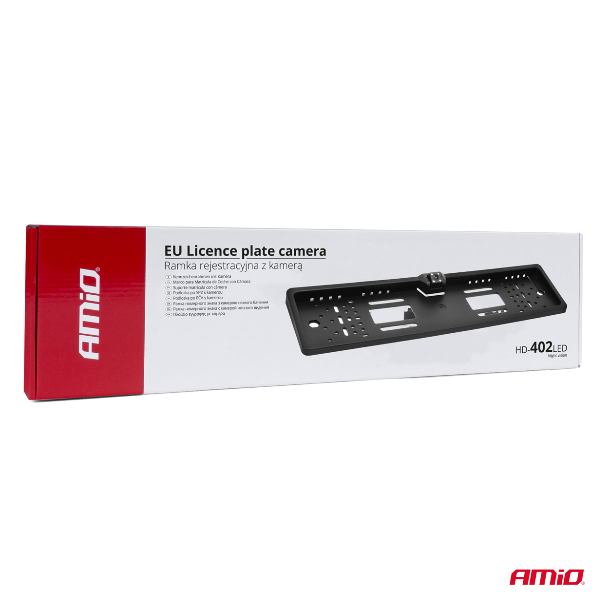 Suport numar auto cu camera video "Night vision", iluminare LED, reglaj unghi camera