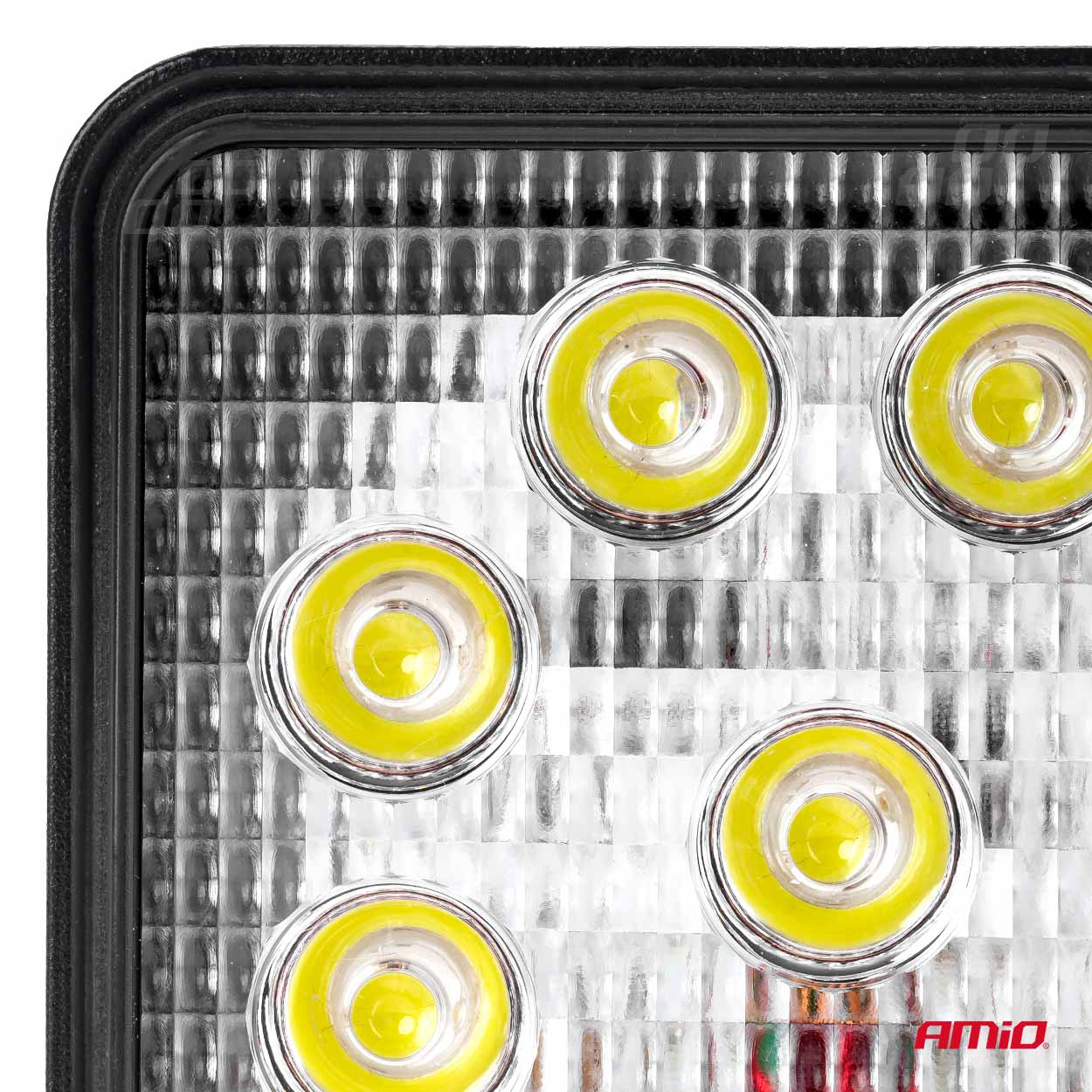 Lampa lucru LED 27W 6000K, Spot lumina, 12V-60V, IP67, aluminiu, omologare E9, 106 x 106 x 32 mm
