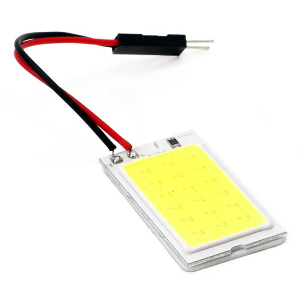 Bec de pozitie tip LED , cu adaptor T10 W2.1x9.5 W5W si sofit C5W Festoon, 12V, 1xCOB-18 , culoare alb , AMIO, 1 buc