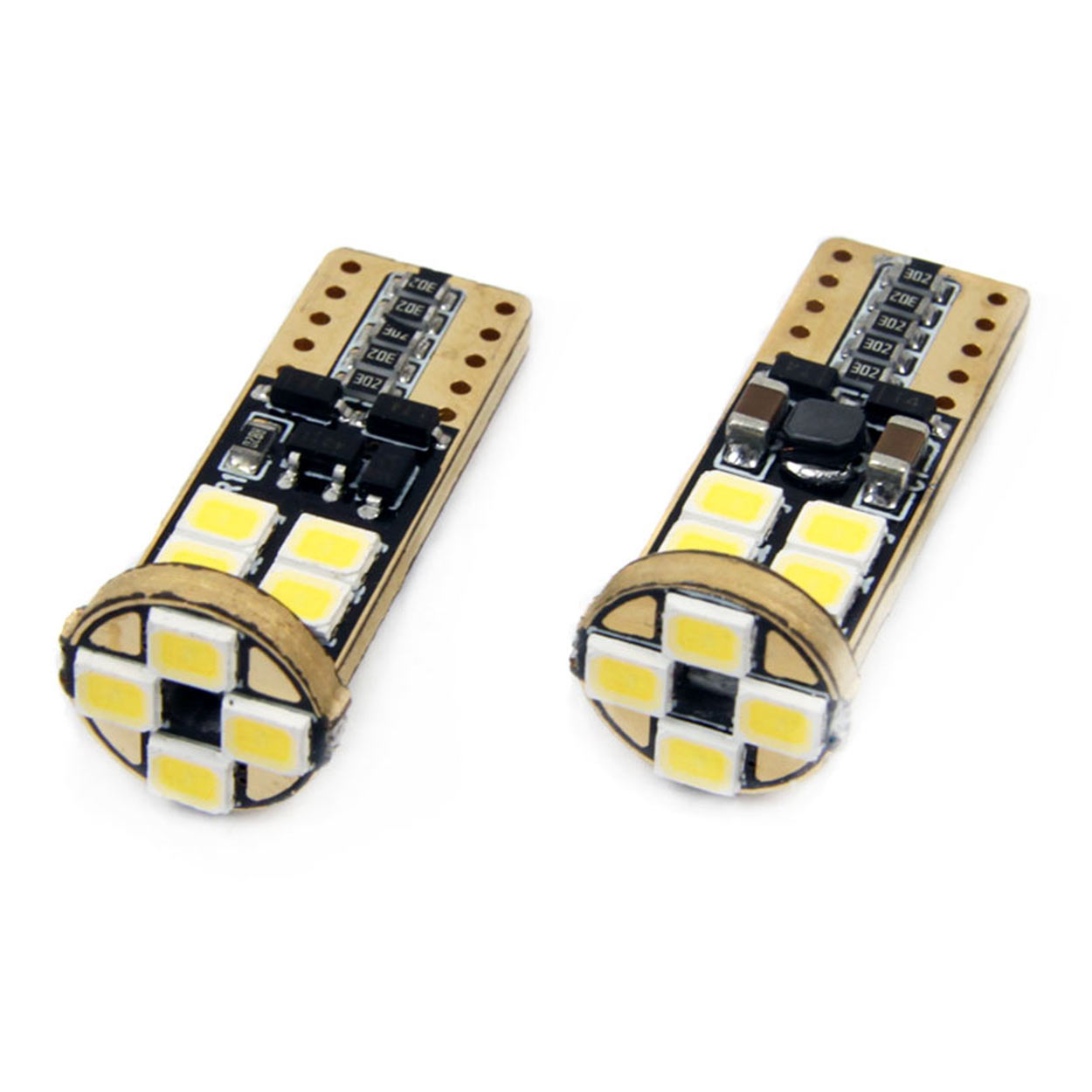 Bec de pozitie tip LED Canbus T10 W2.1x9.5, 12-24V 2.3W, 12SMD , culoare alb , Vertex, set 2 buc