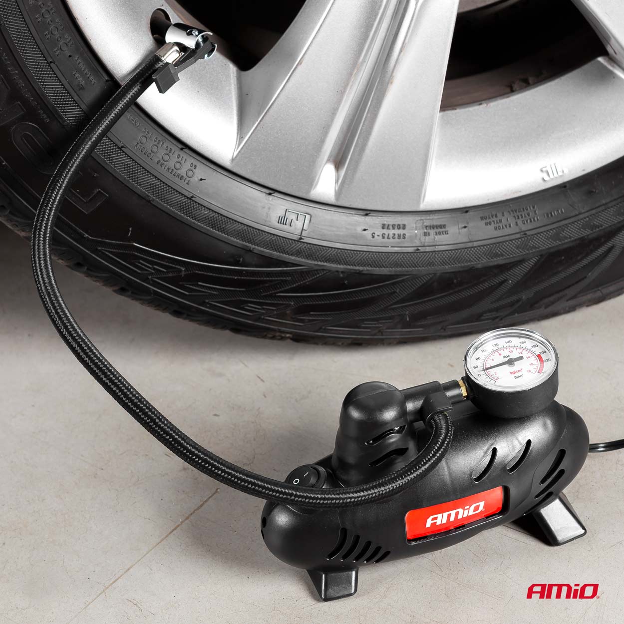 Compresor auto Amio 12V , 17Bar , 300PSI, ACOMP-07