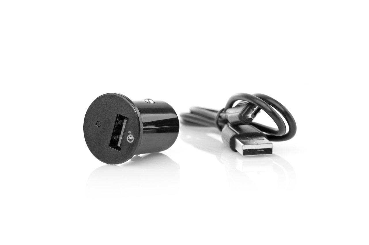 Car kit handsfree AMIO cu bluetooth QC 3.0 USB , difuzor 2 x 1W, HFB-01