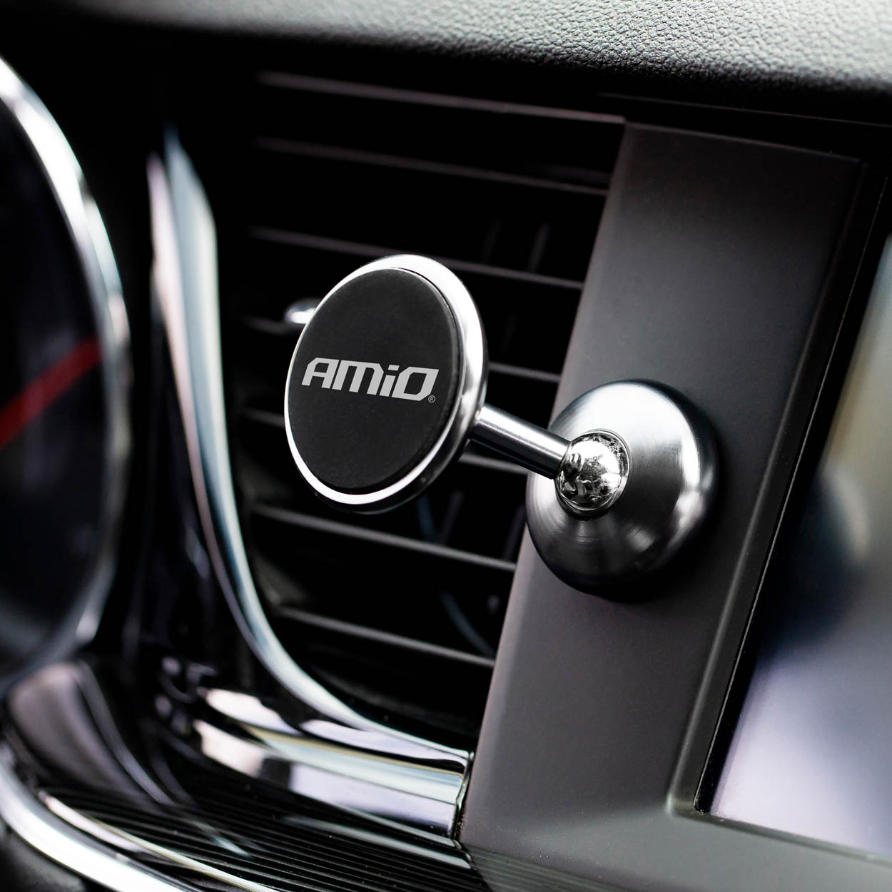 Suport auto pentru telefon AMIO HOLD-10 magnetic, brat reglabil, fixare banda dubla adeziva