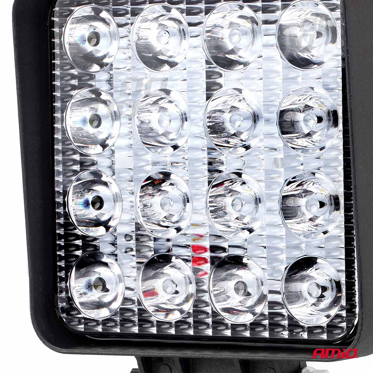 Proiector auto LED AMIO 12-24V, cu 16 LED 3030, 110x110mm, 1 buc.