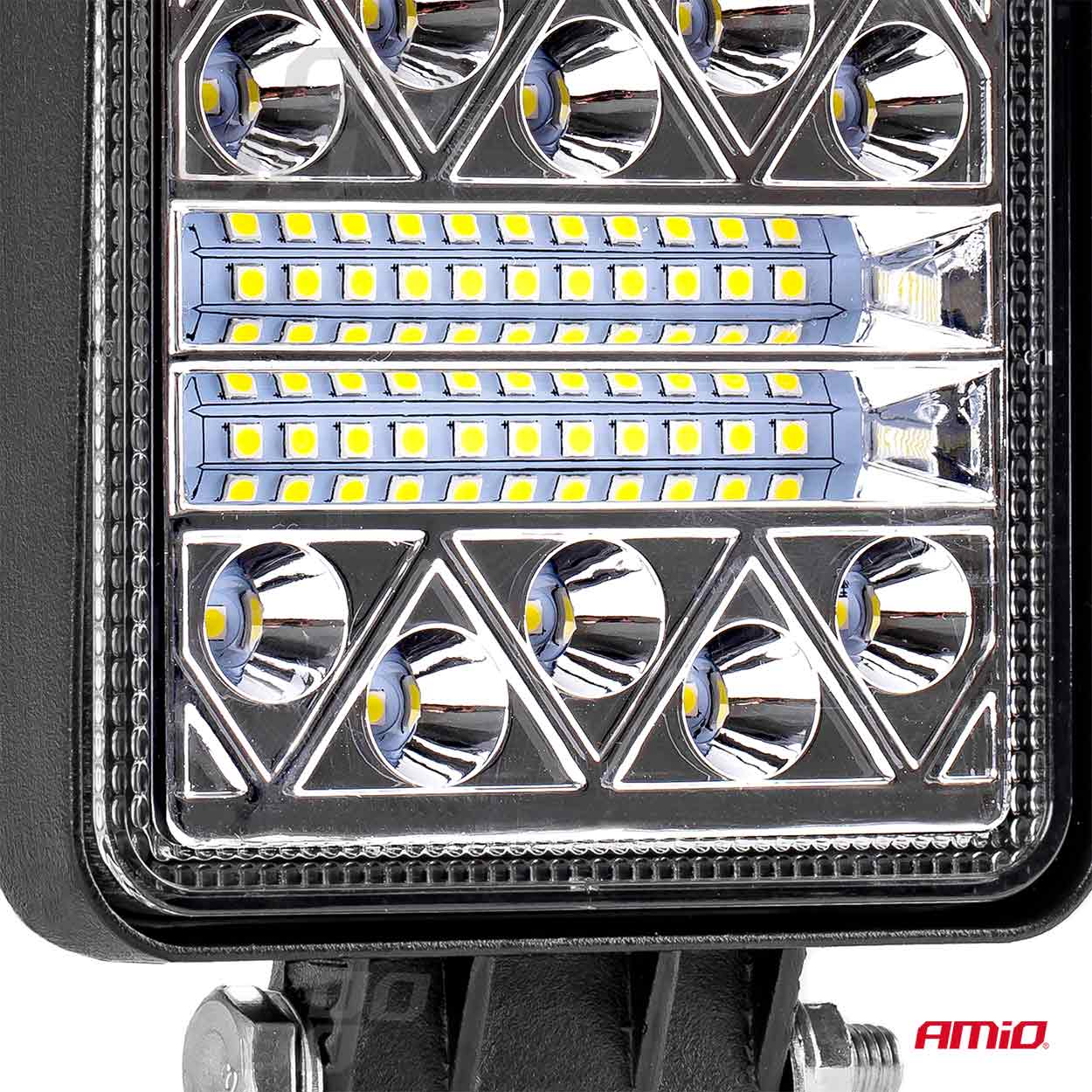 Proiector auto LED AMIO 12-24V, cu 26 LED 3030, 110x110mm, 1 buc.
