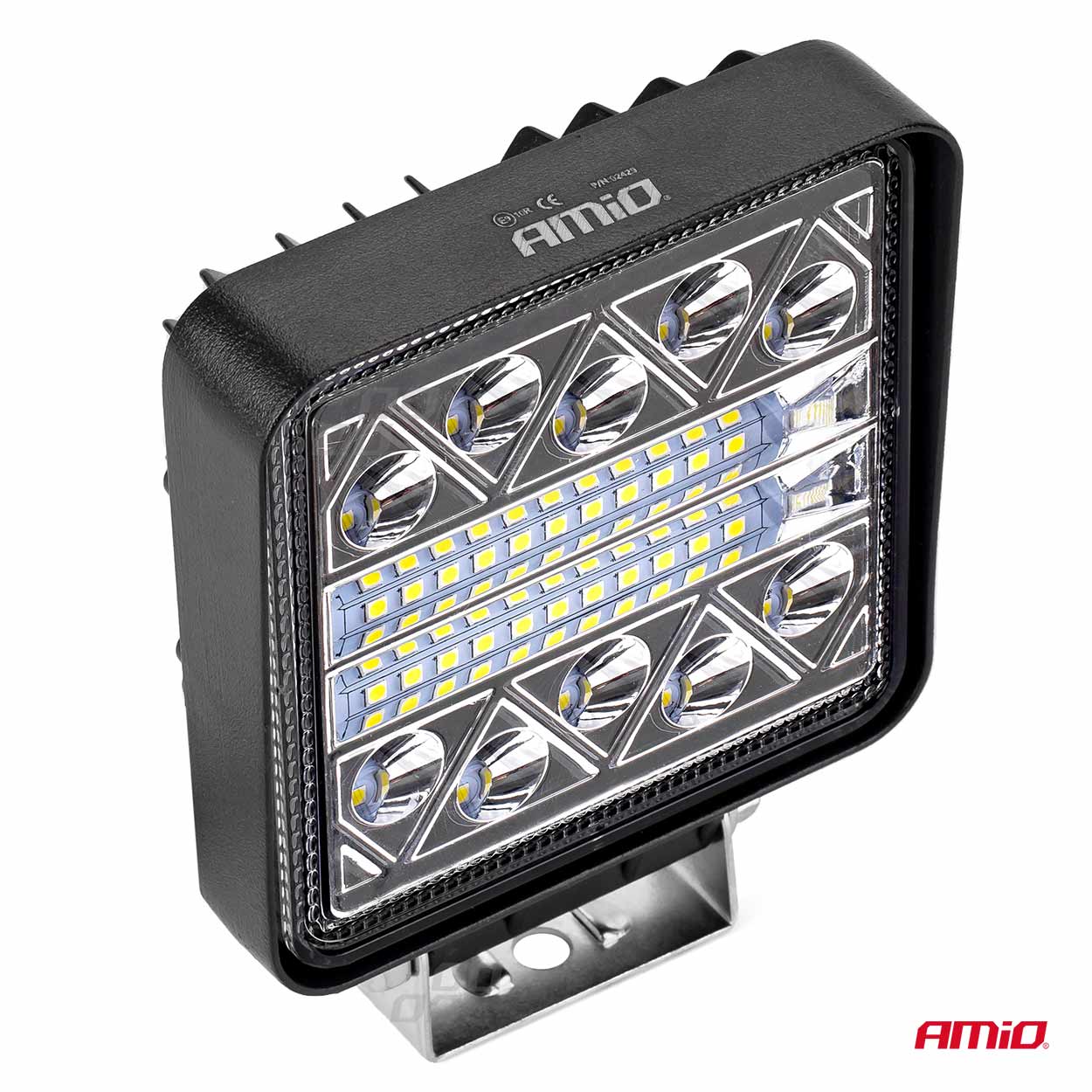 Proiector auto LED AMIO 12-24V, cu 26 LED 3030, 110x110mm, 1 buc.
