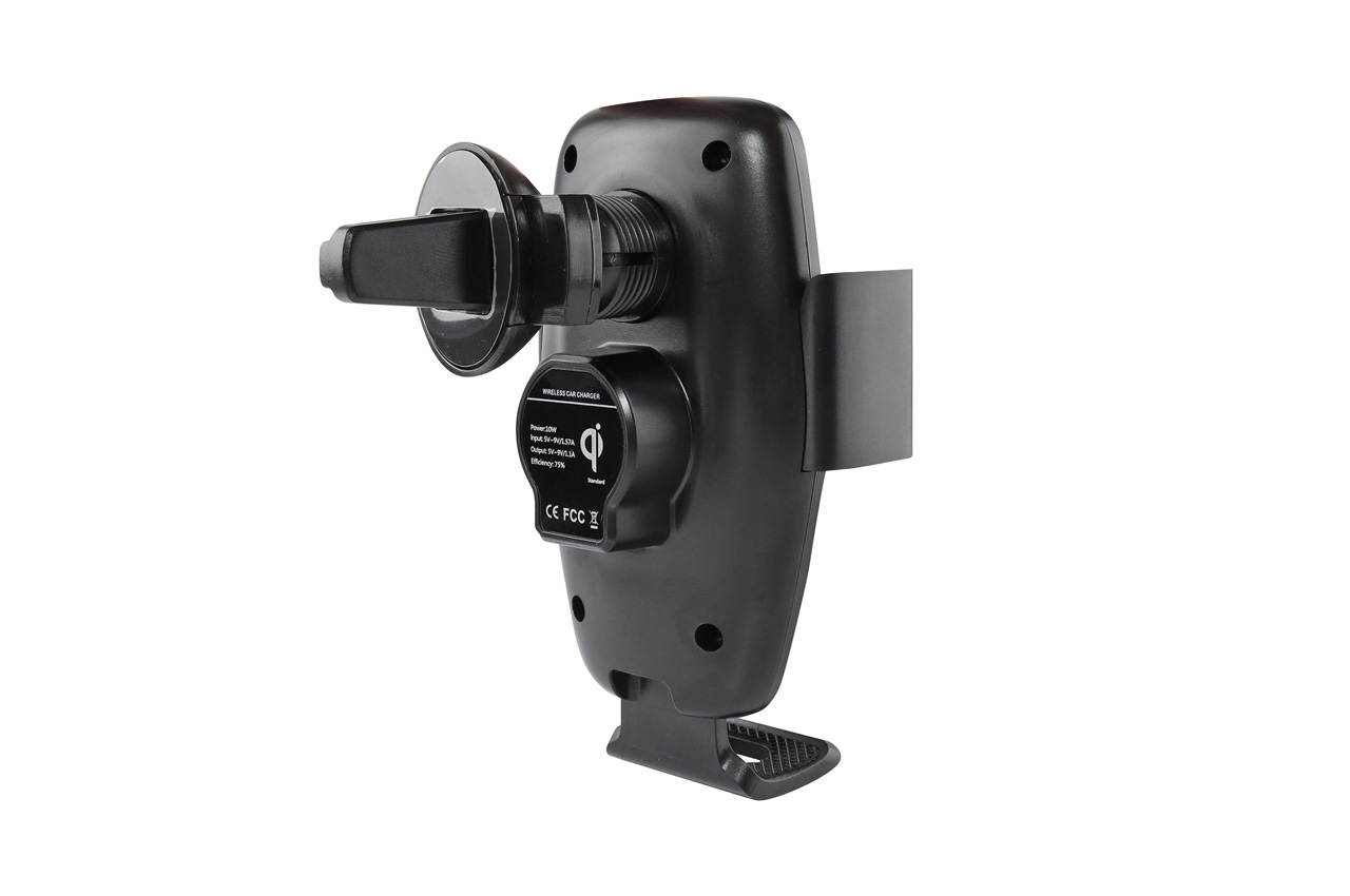 Suport auto cu incarcator wireless AMIO PHW-05, fixare cu ventuza, incarcare Qi, cu brat reglabil