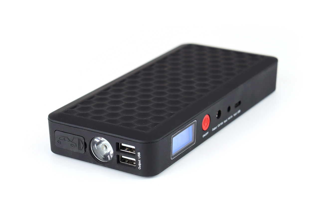 Baterie externa AMiO, mini robot pornire motor 12V si incarcator dispozitive electronice USB 5V , Jump Starter Auto