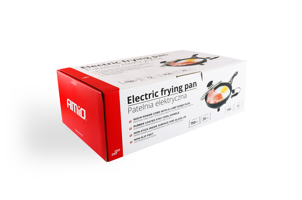 Tigaie electrica pentru masina, 20 cm x 4 cm, 150W, 12V, AMiO