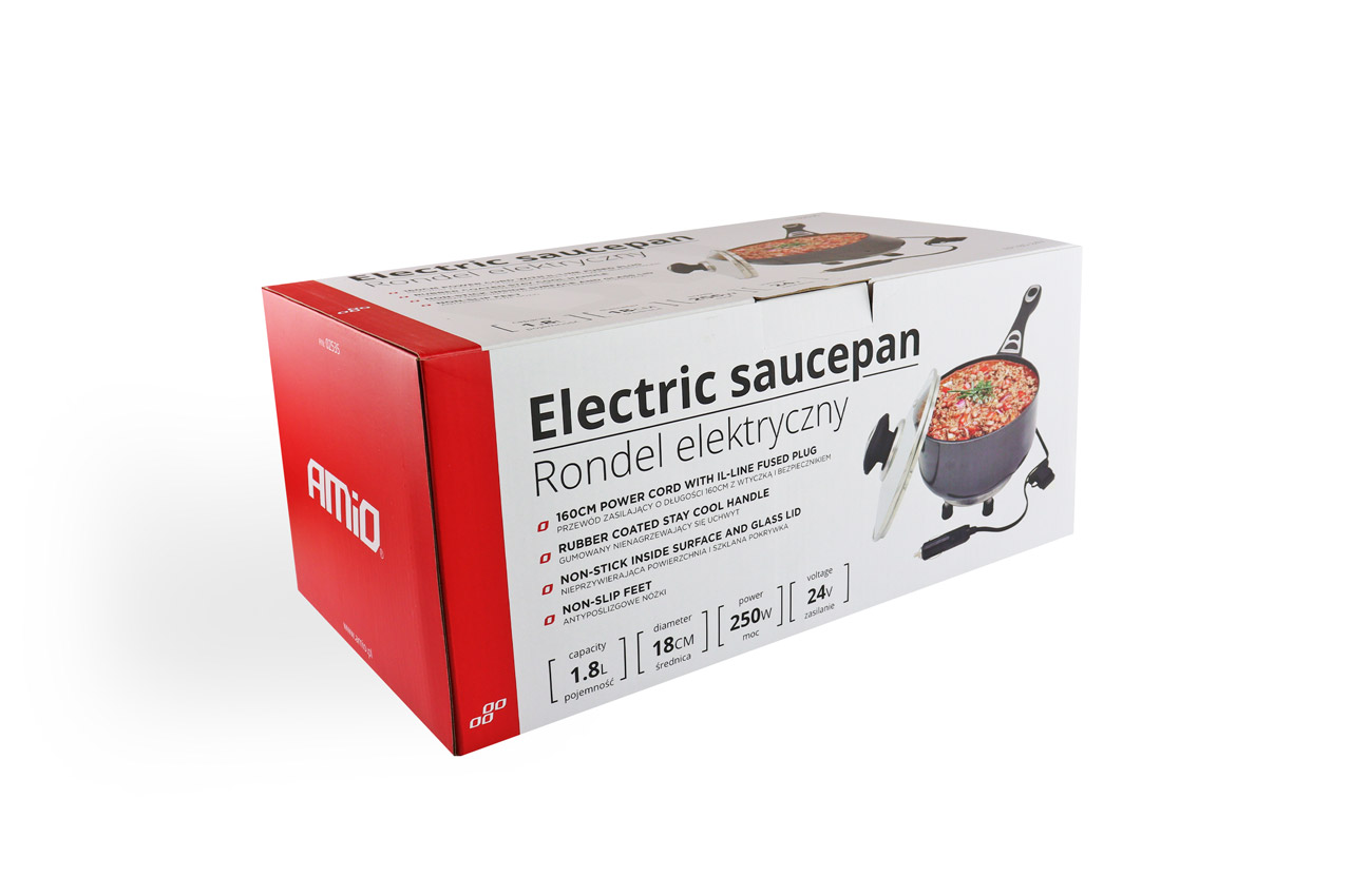 Cratita electrica pentru masina, 18cmx8cm, 250W, 24V, Alimentare DC, AMiO