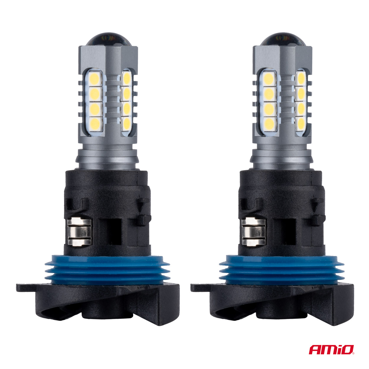 Bec LED Canbus 3030 18SMD HP24W alb 12V/24V, Amio, set 2 buc