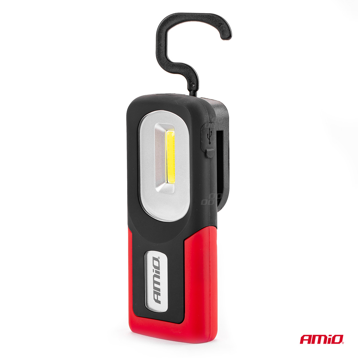 Lampa de lucru cu 1 COB LED, 120lm , carcasa cauciucata, fixare magnet, carlig, acumulator, AMiO WT06