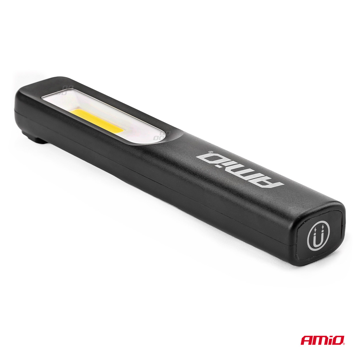 Lampa de lucru cu 1 COB LED + 1 LED , 200lm, carcasa cauciucata, fixare magnet, carlig, acumulator, AMiO WT07