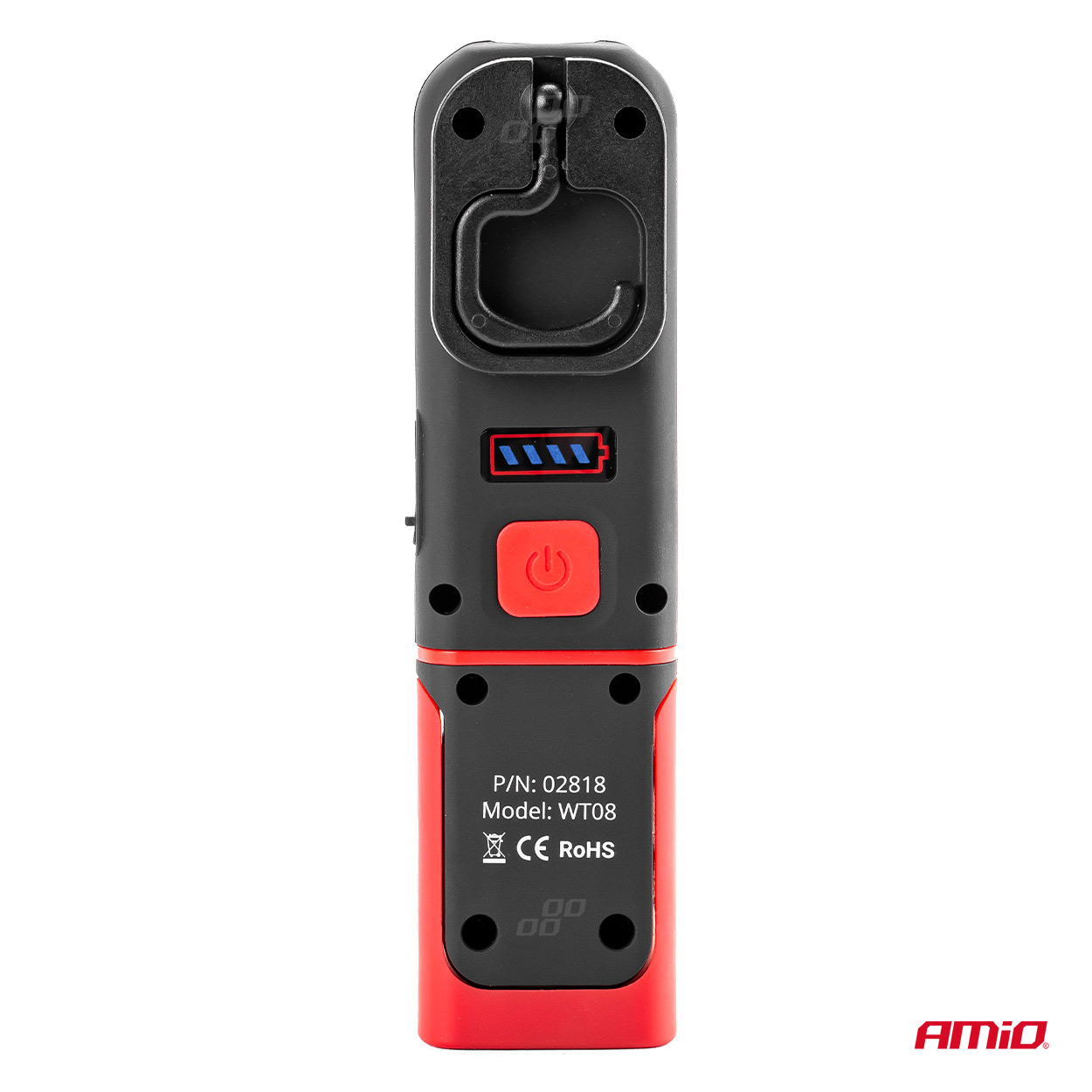 Lampa de lucru cu 1x COB + 1x LED, 350lm 6500K , fixare magnet , carlig, acumulator, AMiO WT08