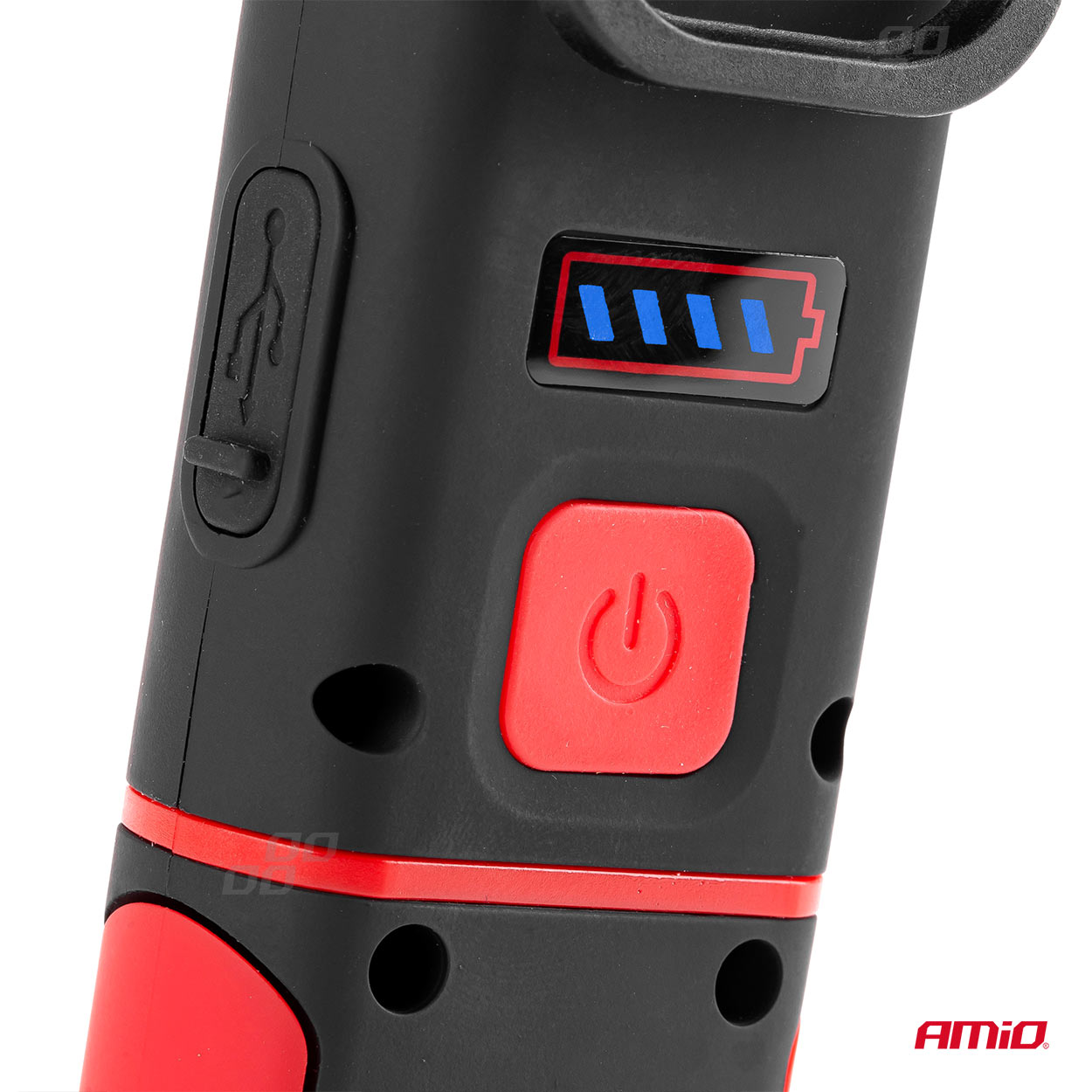 Lampa de lucru cu 1x COB + 1x LED, 350lm 6500K , fixare magnet , carlig, acumulator, AMiO WT08