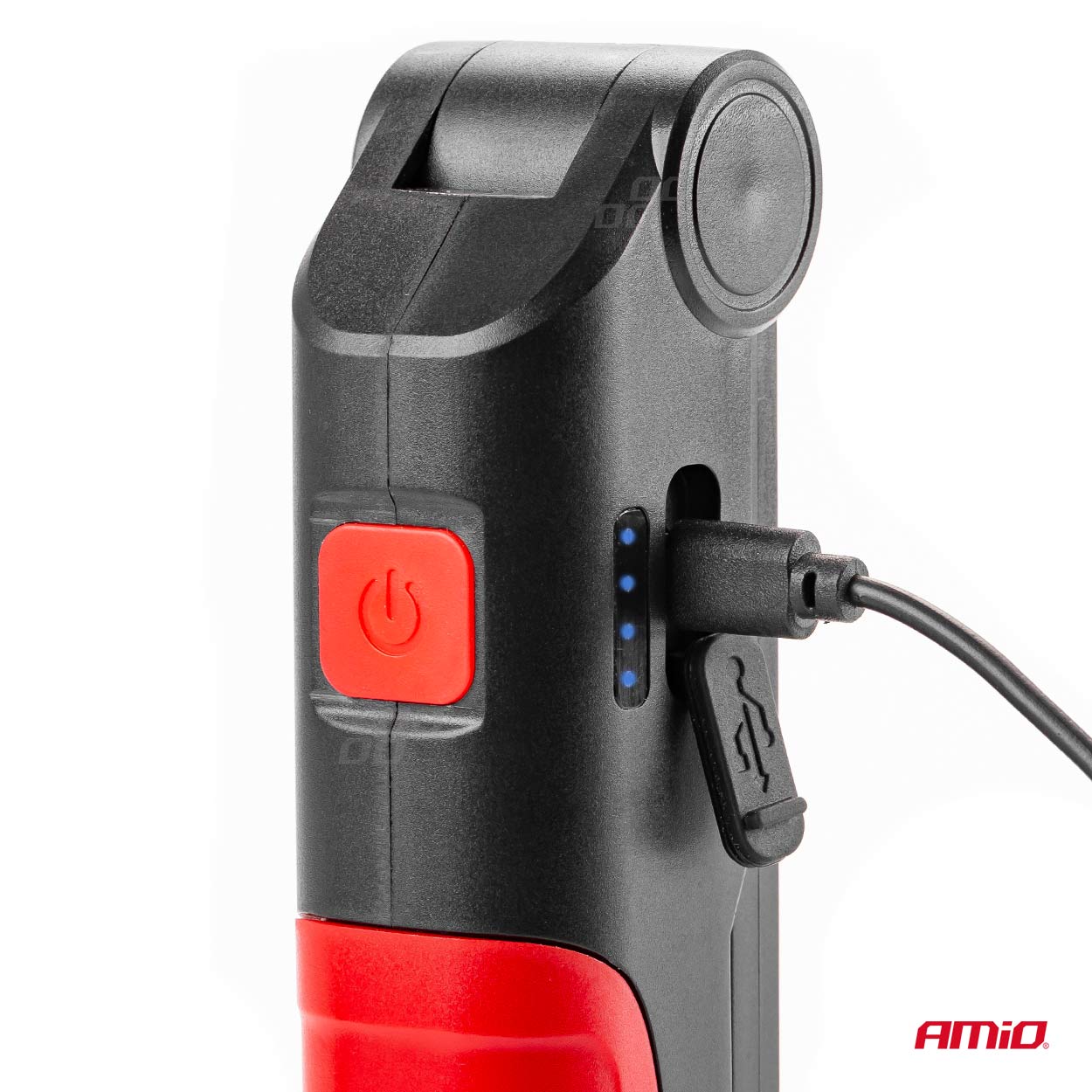 Lampa de lucru cu COB + LED, 500lm, 6500K, carcasa cauciucata, cu acumulator , AMiO WT12