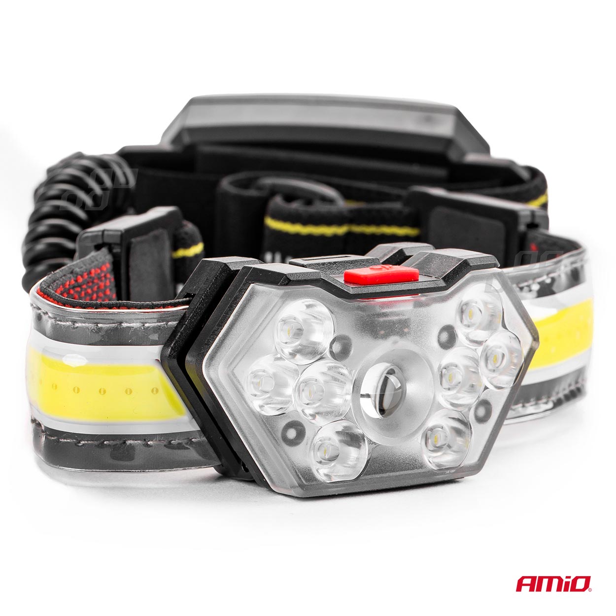 Lanterna de cap cu COB LED, 6500K, cu acumulator, AMiO LH04