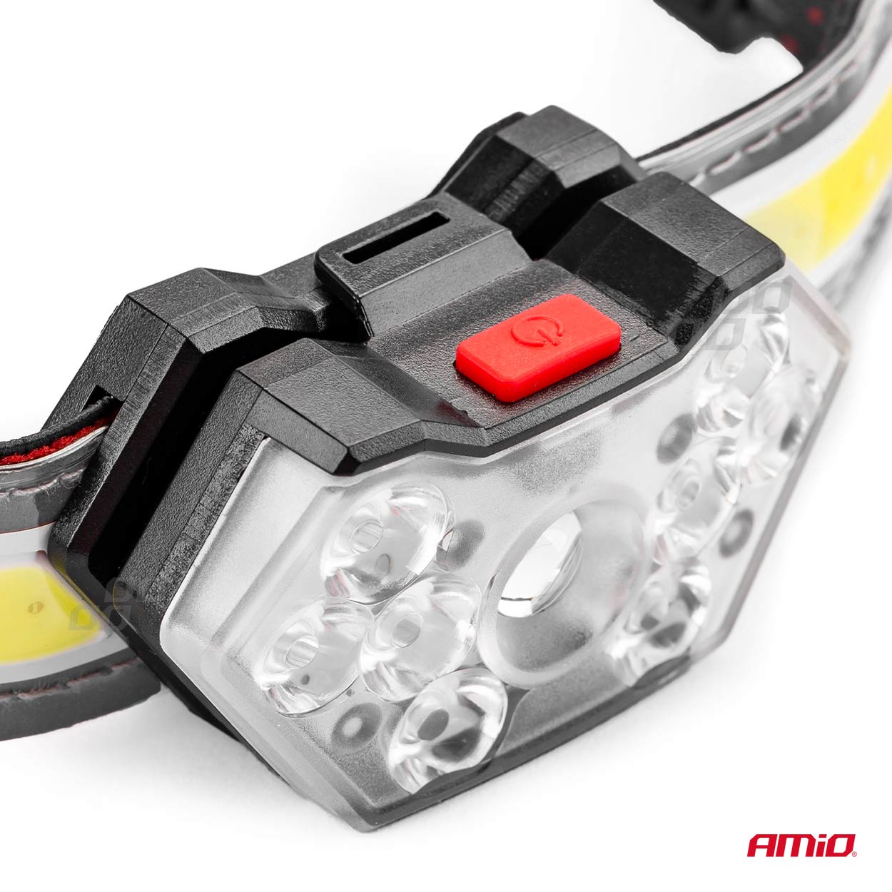 Lanterna de cap cu COB LED, 6500K, cu acumulator, AMiO LH04