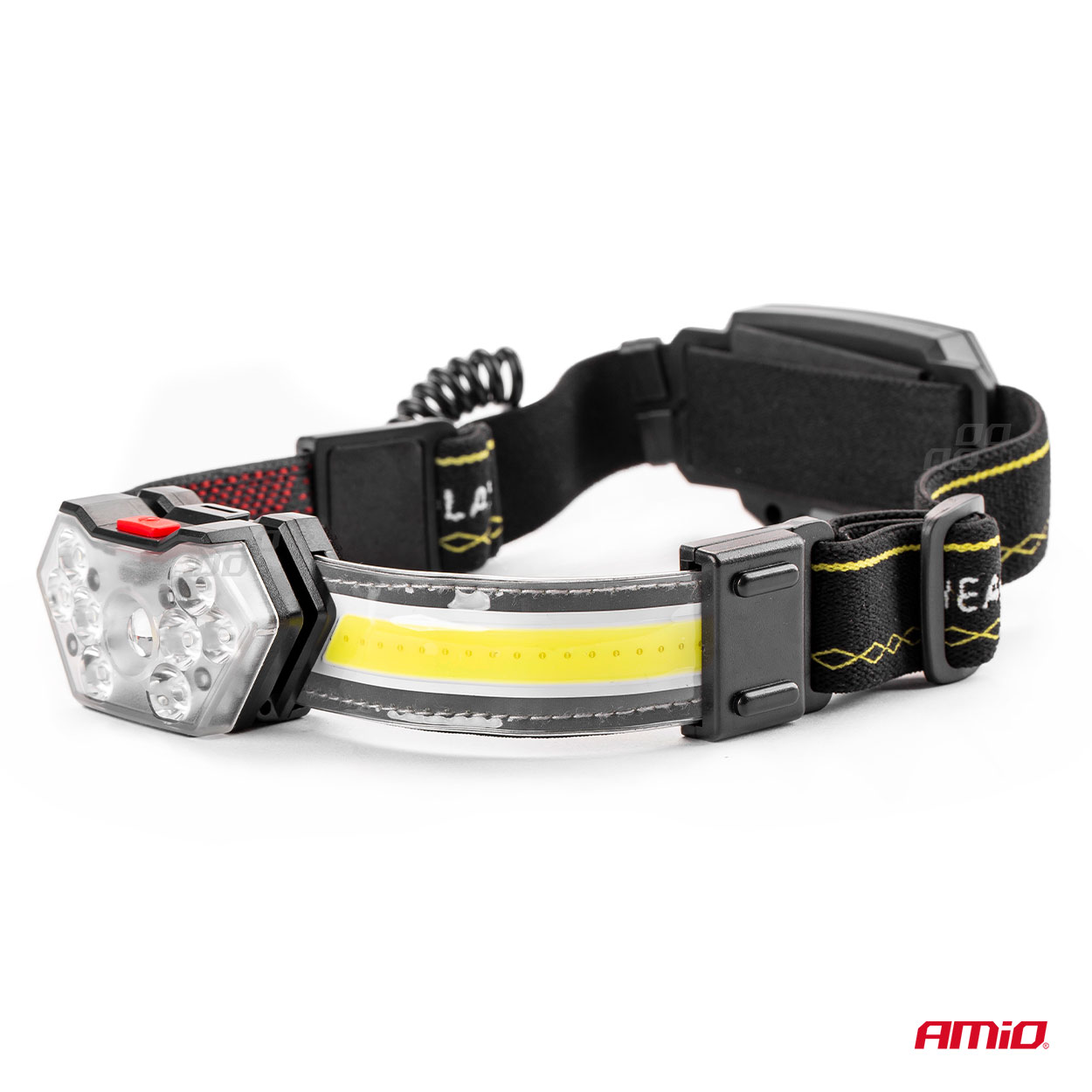 Lanterna de cap cu COB LED, 6500K, cu acumulator, AMiO LH04
