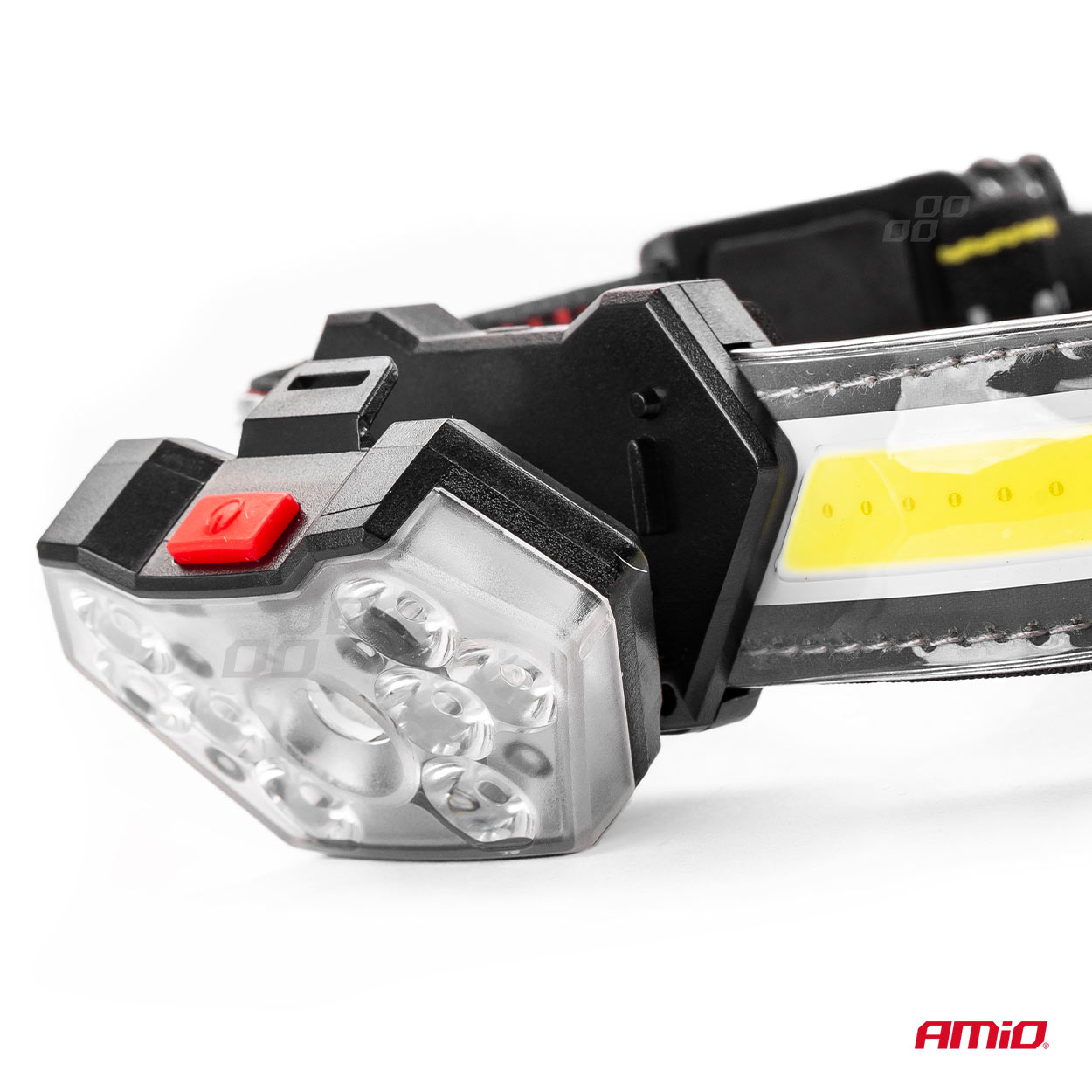 Lanterna de cap cu COB LED, 6500K, cu acumulator, AMiO LH04