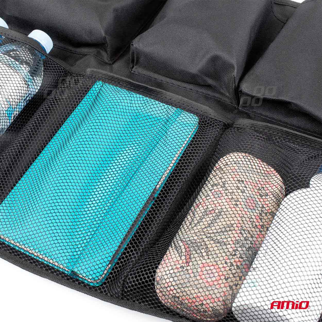 Organizator auto pentru portbagaj Amio 89x46cm, fixare tetiere bancheta spate