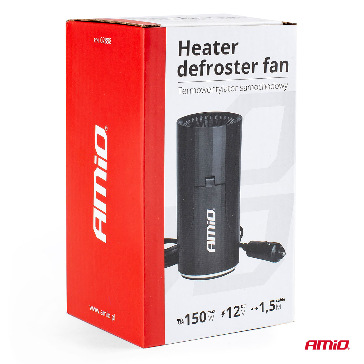 Aeroterma auto 12V 150W, 13A, lungime cablu 1,5m, aeroterma dezghetare geamuri