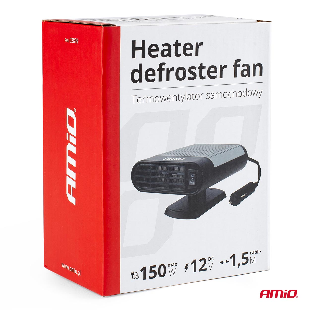 Incalzitor, dezghetator, ventilator pentru masina, 150 W, 12V, AMiO