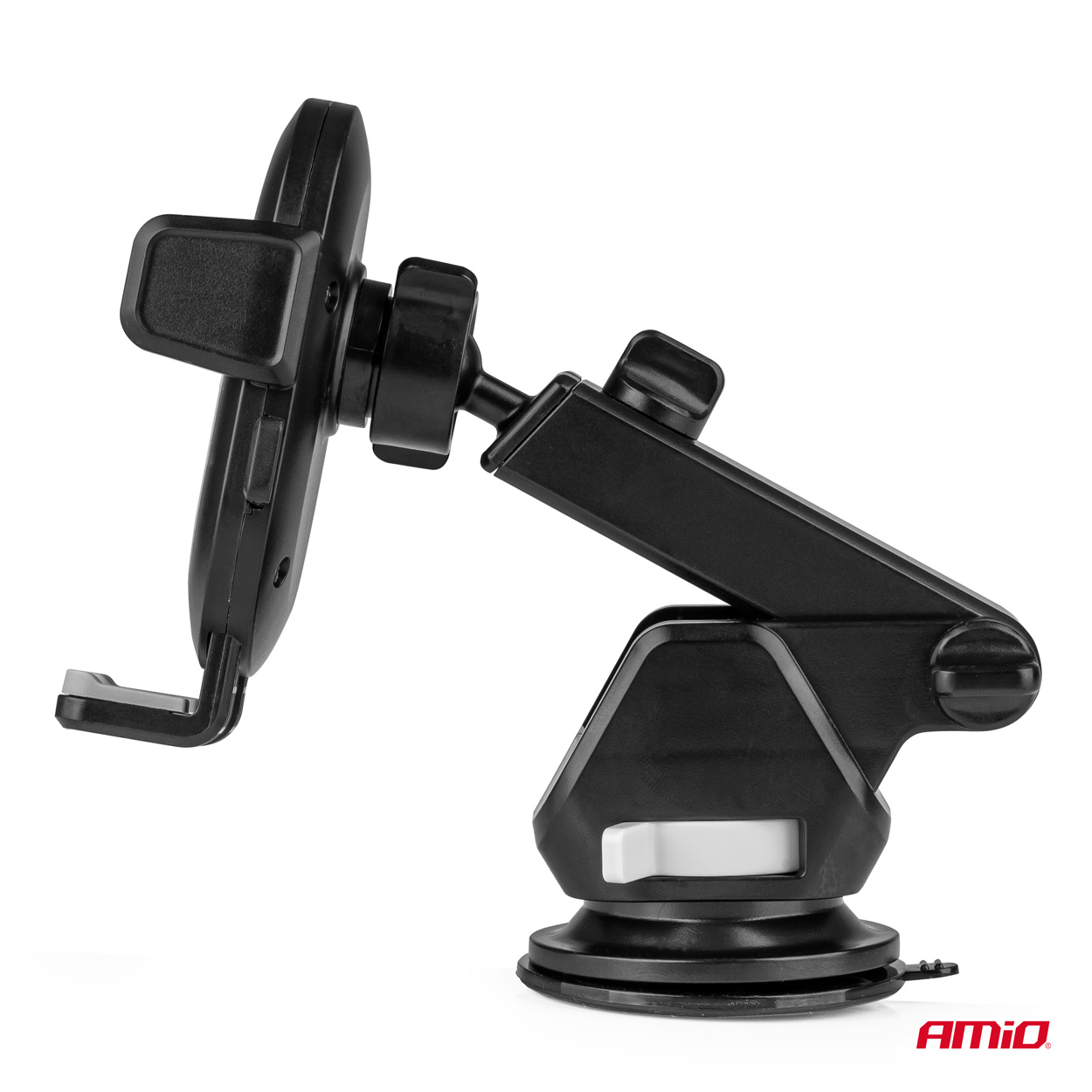 Suport auto AMiO pentru telefon cu brat telescopic extensibil, pentru bord si parbriz, fixare cu ventuza, AMiO
