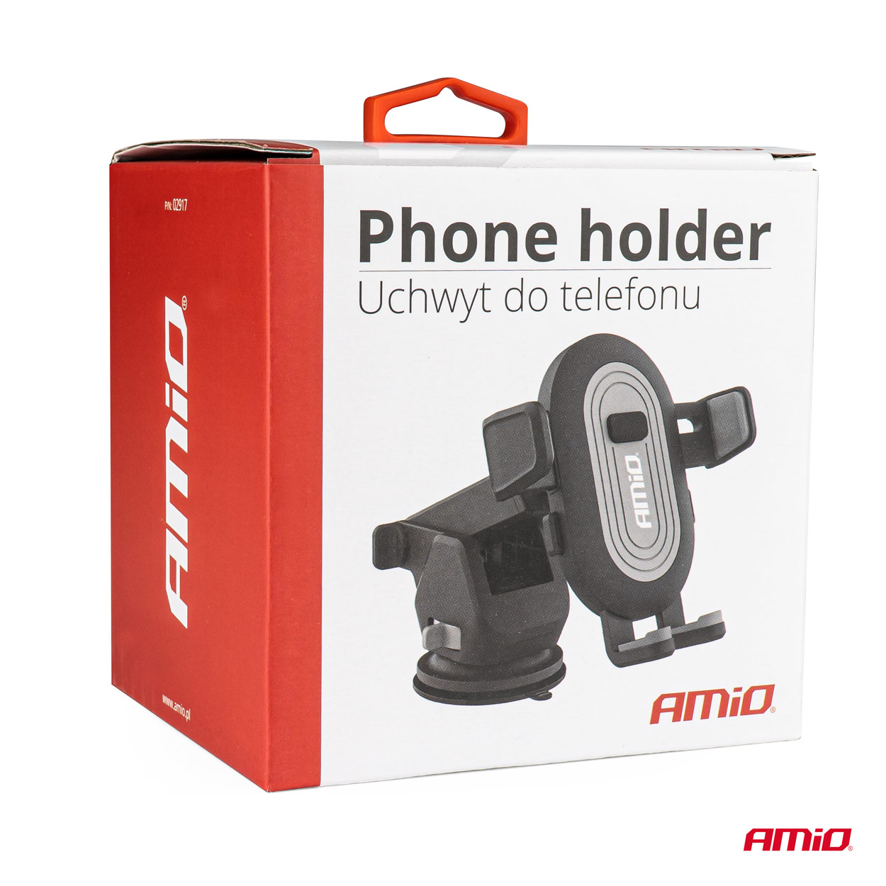 Suport auto AMiO pentru telefon cu brat telescopic extensibil, pentru bord si parbriz, fixare cu ventuza, AMiO