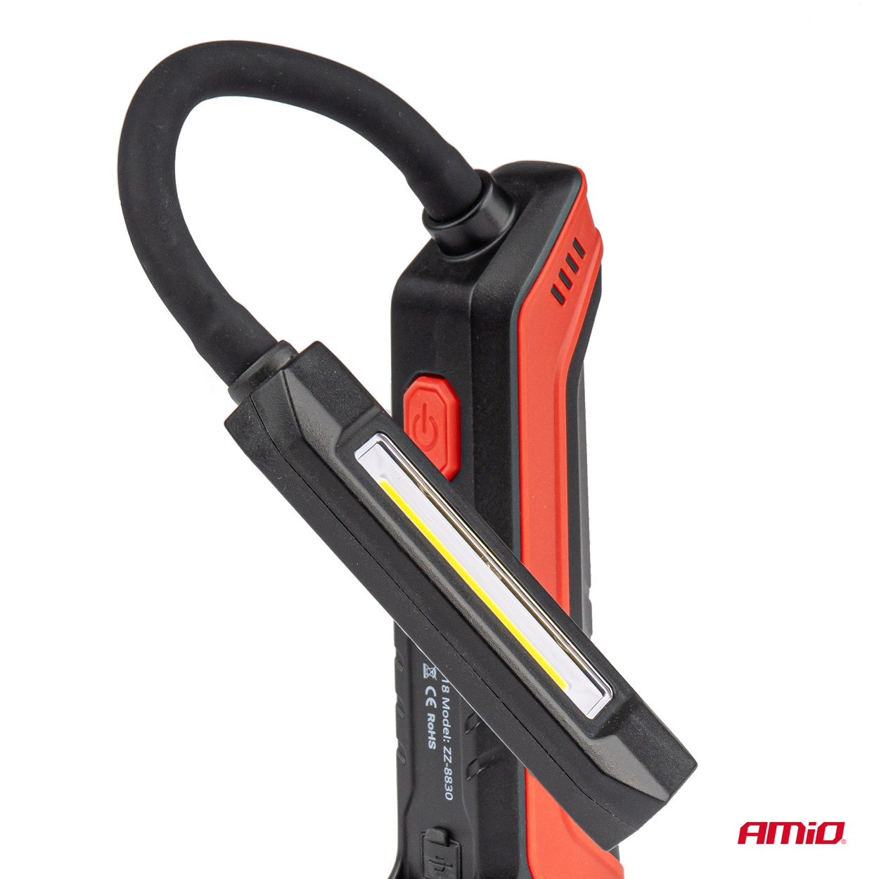 Lanterna de lucru cu brat flexibil, 4W, 2200mAh, 6500K, 400lm, cu port USB-C, AMiO